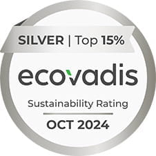 Hopeinen mitali EcoVadis 2024